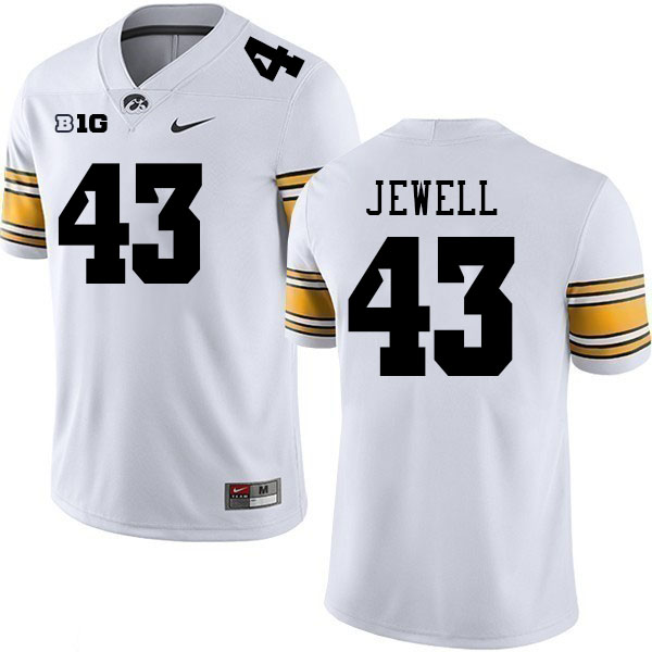 Iowa Hawkeyes #43 Josey Jewell College Football Jerseys Stitched Sale-White